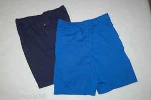 Boys Shorts TWO PAIR LOT Navy Blue ROYAL BLUE Side Pockets XS S M - Picture 1 of 1
