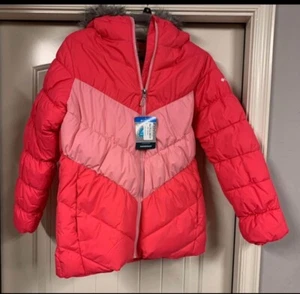 New Columbia Girl Pink Arctic Blast Ski Jacket COAT Youth Size Large (14-16) - Picture 1 of 4