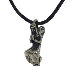 Engel der Heilung zweiseitiger Anhänger Zinn Unisex Charm Halskette 0,75L - Bild 1 von 4