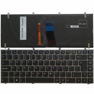 Clevo W230SS W230ST W230SD NP7339 Keyboard with Frame US backlit MP-13C23USJ430 - Picture 1 of 5