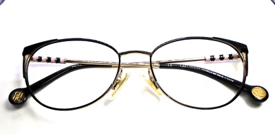 Carolina Herrera VHE191K Col.0301 Black/Gold 51-16-135 Womens Eyeglasses Frames - Image 1 of 4