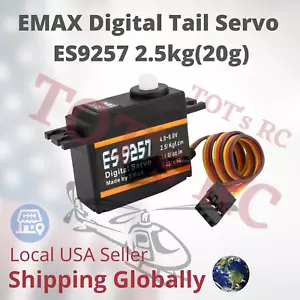 EMAX ES9257 Coda digitale ad alta velocità 2,5 kg servo per elicottero 450 500 RC 20 grammi - Foto 1 di 11