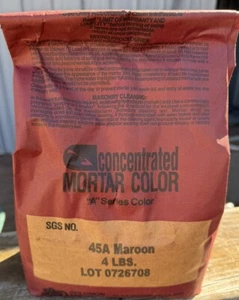 4lb-SGS Maroon- Color Oxide Pigment Concrete Floor Tile Mortar Dye Grout Brick - Picture 1 of 2