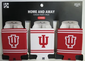 Logo Brands Home and Away Coozie Party Pack Set di 6 Coozies Indiana University - Foto 1 di 4