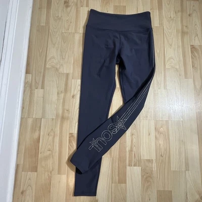 Leggings SoulCycle para mujer de alto peso carbón con logotipo talla pequeña Foto 1 de 4