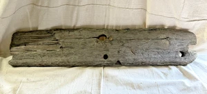 Vintage Antique Lake Driftwood Michigan Visible Wooden Dowel Primitive Piece - Picture 1 of 6