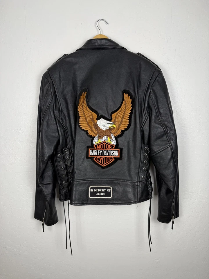 Vintage Wilsons Open Road Thinsulate Full Zip Leather Jacket Coat Mens Large - Image 1 of 4