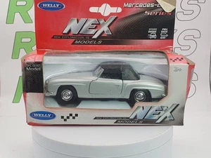Mercedes Benz 190 SL Welly 1/38 Argento 1955 - Foto 1 di 4