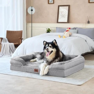 X-Large Orthopedic Memory Foam Dog Bed Waterproof Pet Sofa Couch Removable Cover - Picture 1 of 18