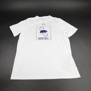 California Golden Bears Under Armour Short Sleeve Shirt Men's White Used - Picture 1 of 5