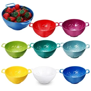 8 Pcs Mini Colander Plastic Small Fruit Strainer with Double Handles Berry Co... - Picture 1 of 6