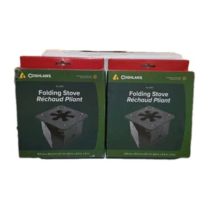 2 Pack "Coghlan's Folding Stove" Works With Canned Fuel "Camp Survival Stove" - Picture 1 of 4