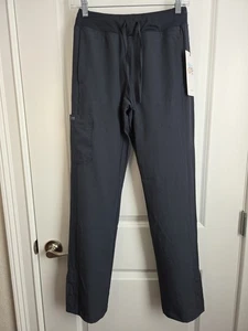 Barco One Knit Waistband Cargo Track Scrub Pant Steel Gray 5205 Women's XXS NWT - Picture 1 of 8