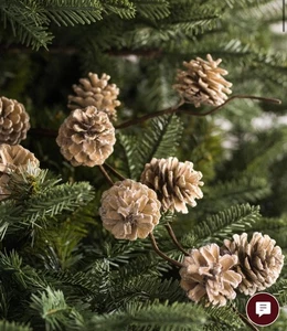 Balsam Hill Taupe Winter Pinecone Tree Picks-Set Of 12 - Picture 1 of 5