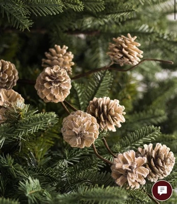 Balsam Hill Taupe Winter Pinecone Tree Picks-Set Of 12 - Image 1 of 4