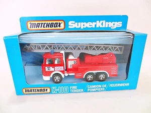 MATCHBOX SUPERKINGS K110 'MAGIRUS DEUTZ FIRE TENDER LADDER ENGINE'. MIB/BOXED - Picture 1 of 8