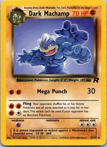 Dark Machamp (27) 27/82 Team Rocket Rare HP - Picture 1 of 2