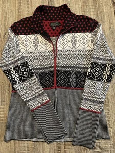 Giacca cardigan maglione lana merino full zip Icelandic Designs Chloe — Taglia Med - Foto 1 di 4