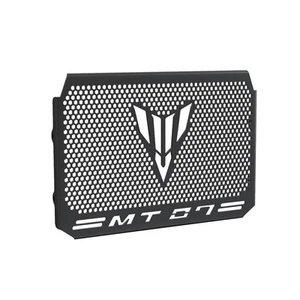Motorcycle radiator guard aluminium FOR YAMAHA MT-07 2017-2023 Black Easy Fit - Picture 1 of 7