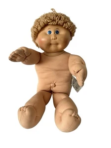 1982 CABBAGE PATCH KID ORIGINAL DOLL BLONDE HAIR BLUE EYES BOY - Picture 1 of 5