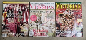 Lot 3 Vtg Country Victorian decorating magazine #58 78 59 Romantic Home Holidays - Imagen 1 de 1