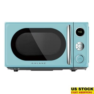 Retro Countertop Microwave Oven 700W Auto Menus 9.6” Removable Glass Turntable - Picture 1 of 14