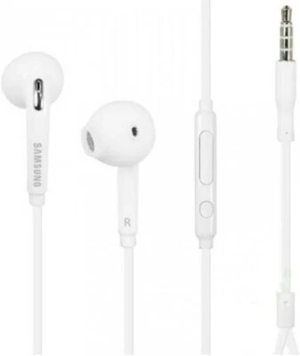 NEW Samsung Galaxy In-Ear Wired Headset Earphone with Mic - 3.5mm Jack White OEM - Image 1 of 4