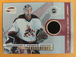 2003-04 Pacific Invincible Authentic Game-Worn Jerseys /625 Sean Burke #23