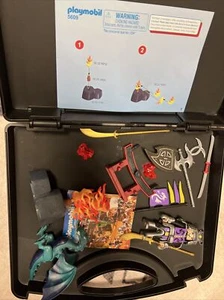 Playmobil Dragons Carrying Case 5609 100% Complete Knight Samurai Warrior Dragon - Picture 1 of 2