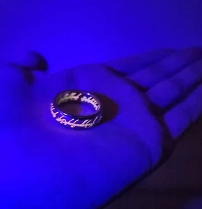 Lord of the Rings - Glow In The Dark The One Ring The Hobbit Frodo Bilbo Baggins - Picture 1 of 10