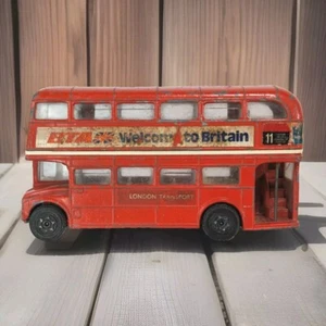 Vintage Corgi London Transport Routemaster Double Decker Red Bus #11 Liverpool  - Picture 1 of 7