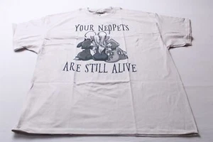 Neopets Unisex Adult's Short Sleeve Still Alive T-Shirt WR4 Beige Size 2XL NWT - Picture 1 of 4
