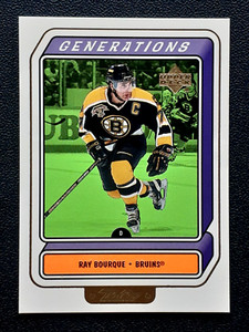 RAY BOURQUE 1999-00 UPPER DECK RETRO GENERATION 99-00 NO G4C        32691
