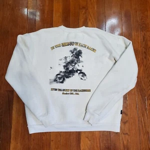 Shadow Hill USA Hoodie Mens M White Spirt Of The Racncher Graphic Sweatshirt - Picture 1 of 14