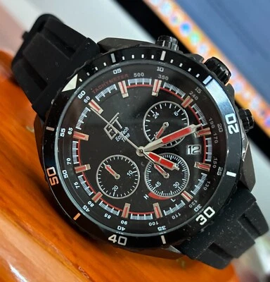 ETT Eco Tech Time Orologio Solare Cronografo IN Acciaio Inox 10 BAR con Data - Bild 1 von 4