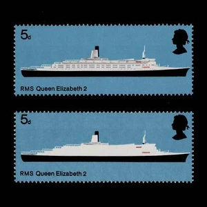 Großbritannien 1969 (MNH) 5d Britische Schiffe fehlen grau. SG778b - Bild 1 von 1