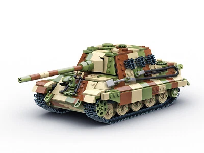 Buildarmy® WW2 German tank Construction plastic kit - Tiger Panther Panzer StuG