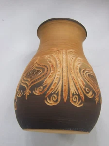 Vintage Joan Sayers Australian Pottery Vase Handmade Decoration  Art Signed - Picture 1 of 10