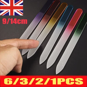 6/3X Crystal Glass Nail File Double Sided Manicure Pedicure Arts Tool Nail File - Picture 1 of 36