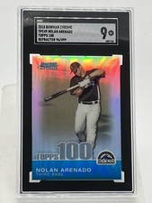 2010 Bowman Chrome Topps 100 Prospects Refractor /499 Nolan Arenado #TPC49