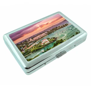 British Virgin Islands D1 Silver Metal Cigarette Case RFID Protection Wallet - Picture 1 of 3