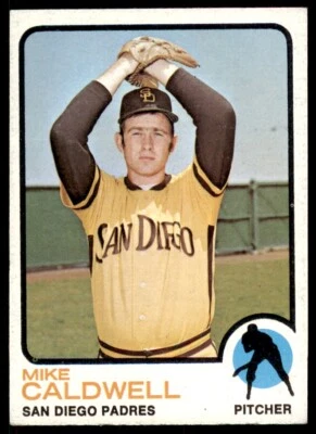 1973 Topps Mike Caldwell Rookie . San Diego Padres #182 - Image 1 of 2