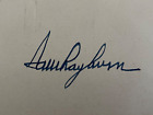 Sam Rayburn Texas Us Speaker House Of Representatives Autograph Signed Card