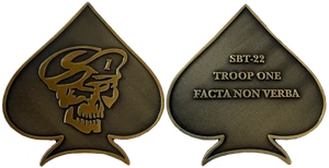 SPECIAL BOAT TEAM ~ 22 TROOP ONE ~ 2,5" ~ ANTIQUE BRASS FINISH - Bild 1 von 3