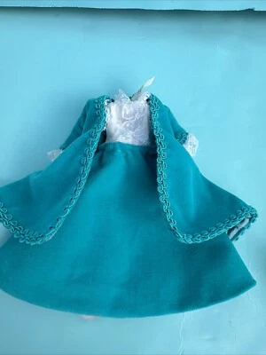 Madame Alexander 2pc Outfit Teal Violetta Dress & Coat for 9" Cissette Doll - Image 1 of 4