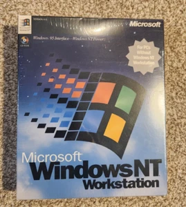 New in Box Microsoft Windows NT Workstation 4.0 CD-ROM Factory Sealed - Picture 1 of 5