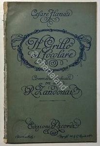 Libretto Opera - R. Zandonai - Il Grillo del Focolare: Commedia Musicale - 1907 - Picture 1 of 1