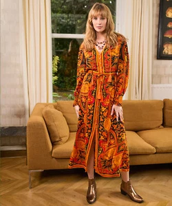 Joe Browns Women's Boho Button-Through Tassel Tie Maxi Dress - Picture 1 of 6