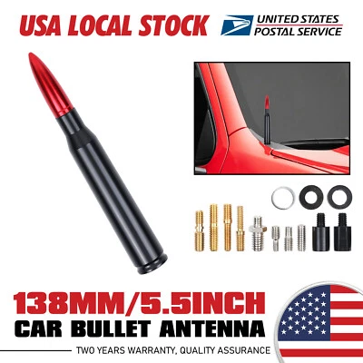 ANTENA BALA CALIBRE 50 Negro Rojo PARA Chevrolet Express 2500 1998-2022 Foto 1 de 4
