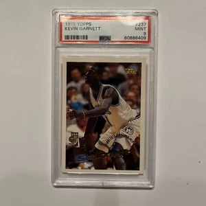1995 Topps #237 Kevin Garnett Timberwolves RC Rookie PSA 9 MINT HOF - Picture 1 of 10